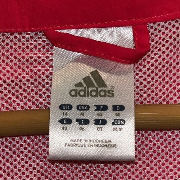 Adidas Pink Hooded Lightweight Jacket Women’s Size Medium - Picture 6 of 8